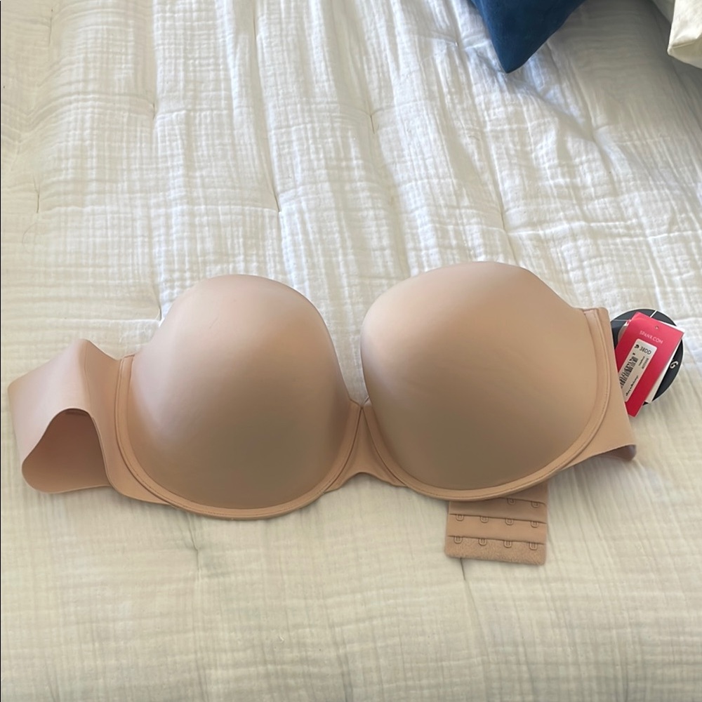 SPANX Tan Strapless Push-Up Bra Intimates